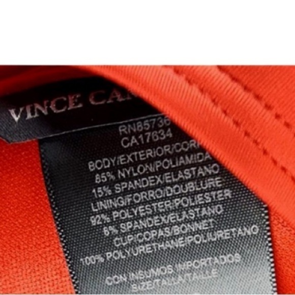 VINCE CAMUTO Women's Draped Adjustable-Strap Bikini Top swimwear - Picture 9 of 11